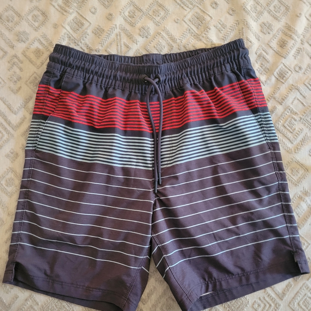 Hurley Men's Board Shorts - Red and Gray